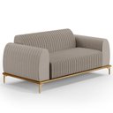 Ver imagem 1 de Sofá 180cm 3 Lugares Base Gold Molino D06 Linho C-370 Bege - Mpozenato