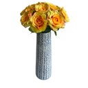 Ver imagem 6 de Kit 18 Rosas Artificiais Creme Realistas para Enfeites e Vasos Decorativos
