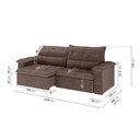 Ver imagem 3 de Sofá Retrátil e Reclinável 270cm Cupuaçu CabeCasa MadeiraOriginals