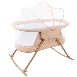 Berço Moisés Portátil com Mosquiteiro Dreamy Safety 1St Bege - 4