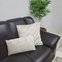 Ver imagem 4 de Kit 2 Capas de Almofadas 50x50 + 1 Capa 30x50cm Glamour Marfim