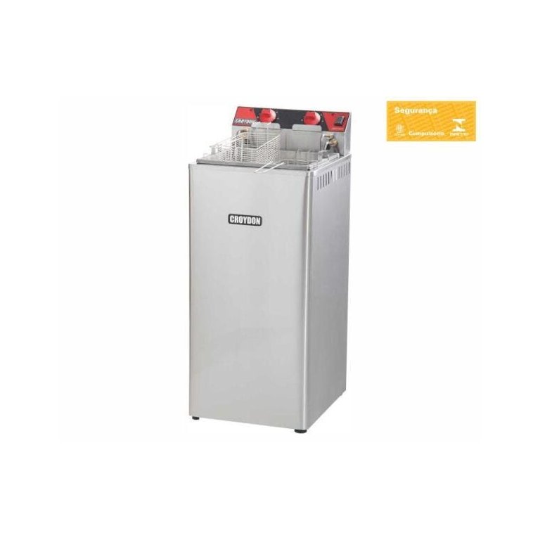 Fritadeira Elétrica Croydon 15l Zona Fria Fz28-2 Inox 220v