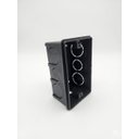 Ver imagem 1 de Kit 100 Unidades Caixa 4x2 Passagem Preta