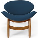Ver imagem 3 de Kit 4 Poltronas Decorativa Orgânica Sala Living Kadosh L02 Suede Azul Marinho - Lyam Decor