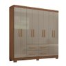 Guarda-roupa Casal Itapema 8 Portas 4 Gavetas Acácia/reflecta - Atualle Móveis - 2