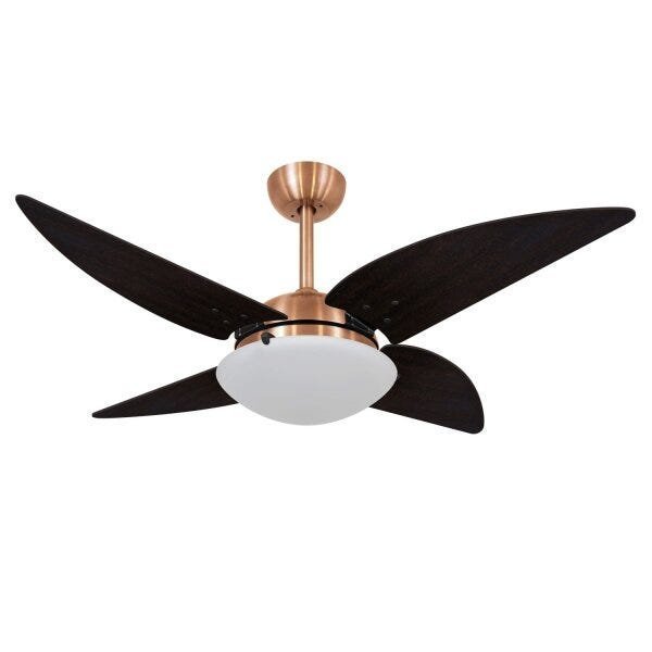 Ventilador de Teto Vidro Aberto 4 Pás Quad Volare 220V