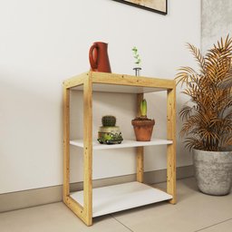 Mesa de Apoio/Café Auxiliar para Escritórios Bia - Branco - 3