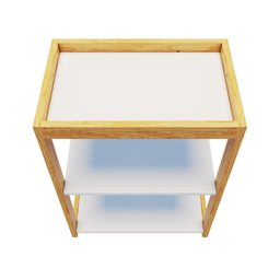 Mesa de Apoio/Café Auxiliar para Escritórios Bia - Branco - 7