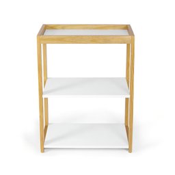 Mesa de Apoio/Café Auxiliar para Escritórios Bia - Branco - 4