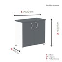 Ver imagem 4 de Armário para Escritório 2 Portas com Chave