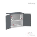 Ver imagem 6 de Armário para Escritório 2 Portas com Chave