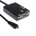 Ver imagem 1 de Cabo Adaptador Micro Hdmi Macho para Vga Femea com Audio P2 Gvbrasil