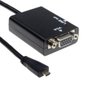 Cabo Adaptador Micro Hdmi Macho para Vga Femea com Audio P2 Gvbrasil - 1