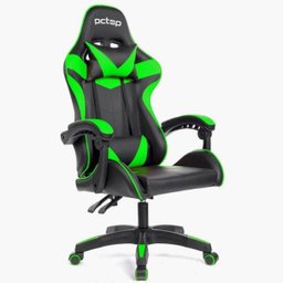 Cadeira Gamer Pc Top Strike Se1005 Verde Reclinavel Almofadas Pescoço e Lombar - 1