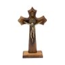 Crucifixo Madeira Moldado Medalha São Bento - Mesa 23cm OV Crucifixos - Nova Lumen 172584 - 3