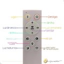 Ver imagem 5 de Plafon Moderno Led Gold Multicolor com Controle Dimmer 72w