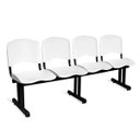 Ver imagem 1 de Longarina Plástica 4 Lugares A/E Branco Lara