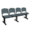 Ver imagem 1 de Longarina Plástica 4 Lugares A/E Cinza Lara