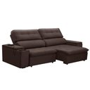 Ver imagem 2 de Kit Sofá Ferguile Genebra 3 Lugares Retrátil com Usb e Rack Painel Tv 65 New Oscar Caemmun