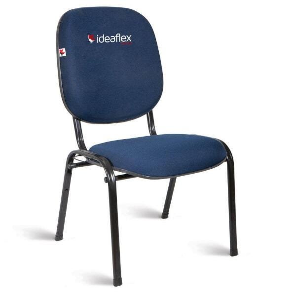 Cadeira Diretor Pé Palito Tecido Azul Azurita - 1