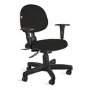 Ver imagem 1 de Cadeira Executiva Back System Braços Tecido Preto