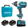Chave de Impacto Makita Dtw300 2 Baterias 3ah + Carregador Cor Azul-turquesa 110v/220v - 1