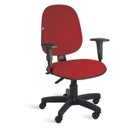 Ver imagem 1 de Cadeira Ágata Gerente Back System Braço Regulável Tecido Vermelho