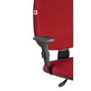 Ver imagem 3 de Cadeira Ágata Gerente Gir Braço Regulável Tecido Vermelho