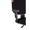 Ver imagem 3 de Cadeira Ágata Gerente Gir Braço Regulável Tecido Preto