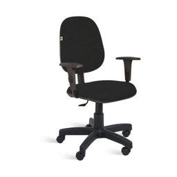 Cadeira Ágata Gerente Gir Braço Regulável Tecido Preto - 4