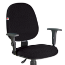 Ver imagem 2 de Cadeira Ágata Gerente Gir Braço Regulável Tecido Preto