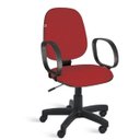 Ver imagem 1 de Cadeira Gerente Relax Braços Tecido Vermelho
