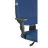 Cadeira Ágata Gerente Gir Braço Regulável Tecido Azul com Preto - 3