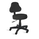 Ver imagem 2 de Cadeira Mocho Encosto Alto Giratória Couríssimo Preto