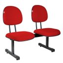Ver imagem 1 de Longarina Executiva 2 Lugares Tecido Vermelho