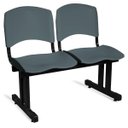 Ver imagem 1 de Longarina Plástica 2 Lugares A/E Cinza Lara