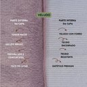 Ver imagem 3 de Kit 2 Capas para Almofada Drapeada Line T Retangular em Veludo Várias Cores Cor:rosa Quartzo