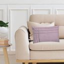 Ver imagem 2 de Kit 2 Capas para Almofada Drapeada Line T Retangular em Veludo Várias Cores Cor:rosa Quartzo