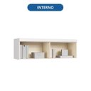 Ver imagem 6 de Armário Aéreo Modulado Casal 2 Portas Infinity Bege/Branco/Duna