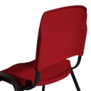 Ver imagem 2 de Cadeira Plástica Fixa A/E Vermelho Lara