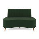 Ver imagem 2 de Sofá 2 Lugares Living 135cm Pé Palito Maraú Veludo K01 - D’Rossi