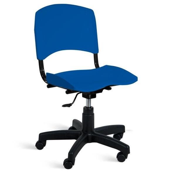 Cadeira Plástica Giratória A/E Azul Lara - 1