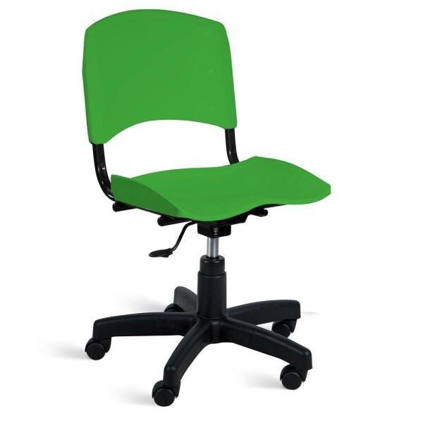 Cadeira Plástica Giratória A/E Verde Lara - 1