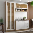 Ver imagem 1 de Armário de Cozinha Completo Ditália Denver s/ tampo Rv/Br D9