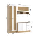 Ver imagem 4 de Armário de Cozinha Completo Ditália Denver s/ tampo Rv/Br D9