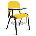 Ver imagem 1 de Cadeira Plástica Universitária A/E Amarelo Lara