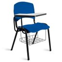 Ver imagem 1 de Cadeira Plástica Universitária A/E Azul Lara