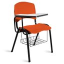 Ver imagem 1 de Cadeira Plástica Universitária A/E Laranja Lara