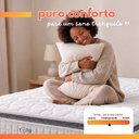 Ver imagem 5 de Colchão Solteiro Molas Ensacadas City Pillow Top 88x188x23cm Branco/Preto Hellen