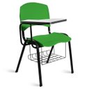 Ver imagem 1 de Cadeira Plástica Universitária A/E Verde Lara